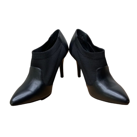 SIMPLY VERA VERA WANG “Warsaw” Black Leather High Heel Boots/Booties, 7.5M - Picture 3 of 10